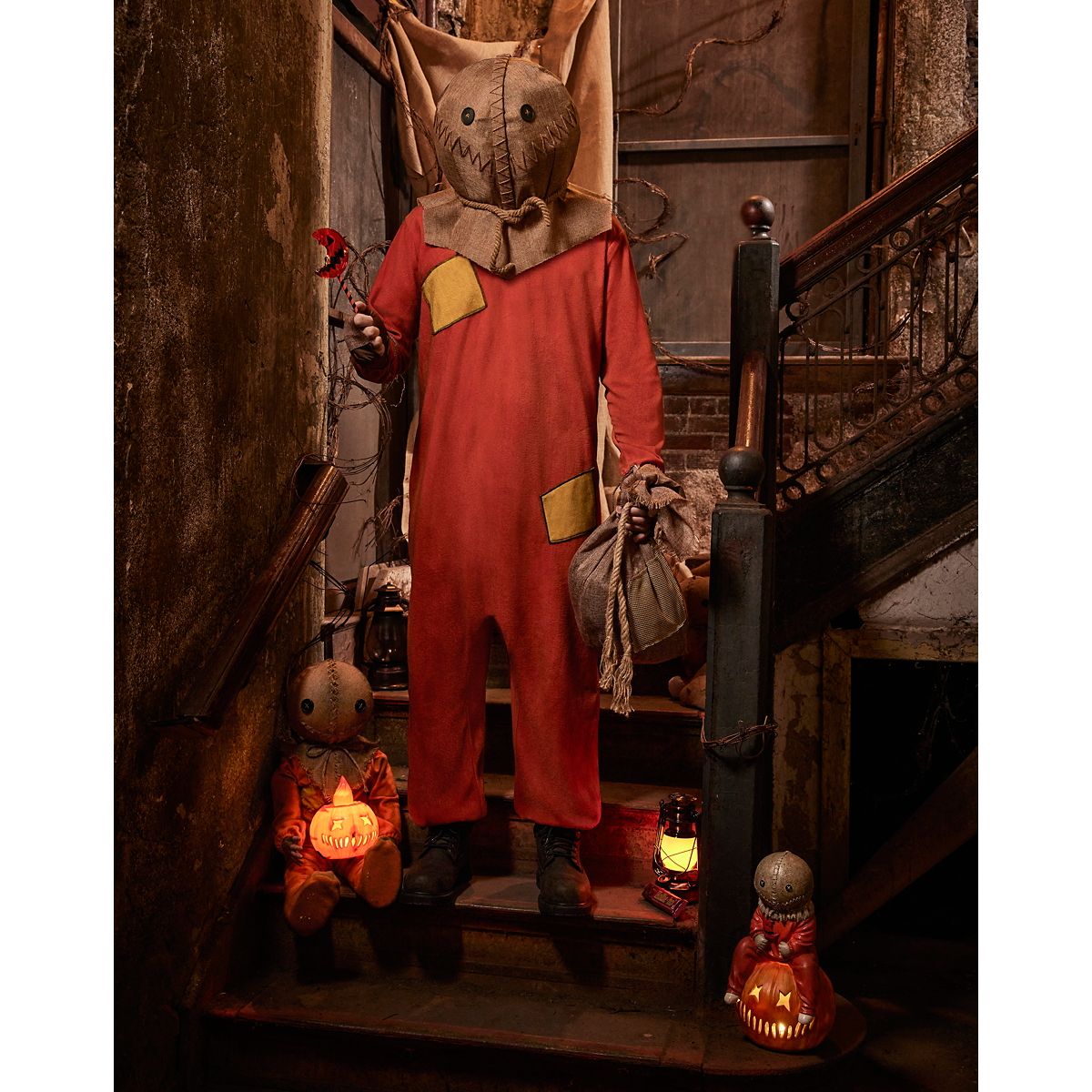 Adult Sam Costume - Trick 'r Treat ORANGE