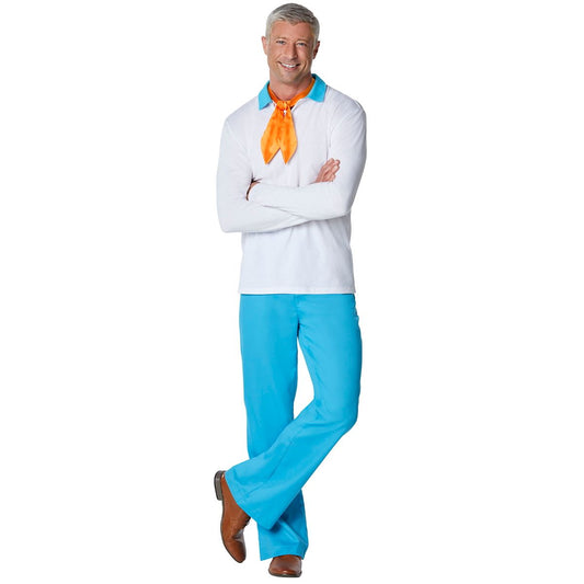 Adult Fred Costume - Scooby-Doo MULTI-COLOR