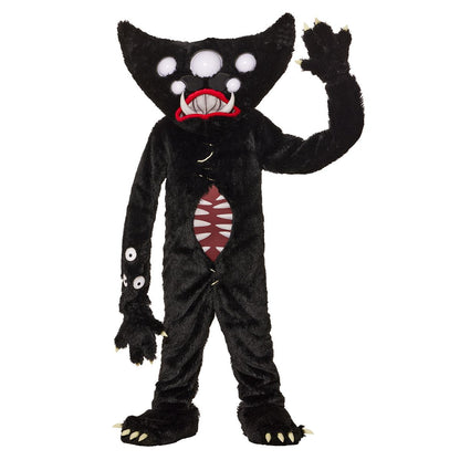 Adult Killy Willy Jumpsuit Costume - Poppy Playtime BLACK AND RED