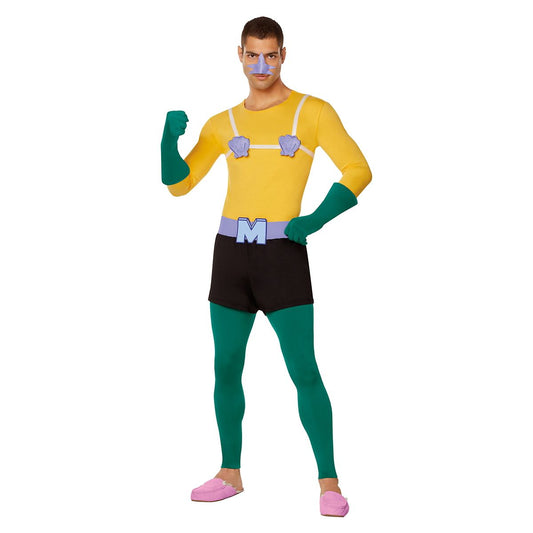Adult Mermaid Man Costume - SpongeBob SquarePants YELLOW