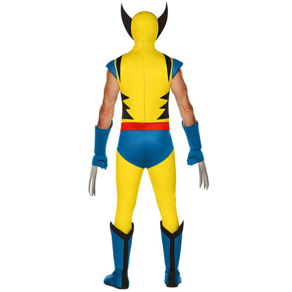Adult Wolverine Costume - X-Men BLUE/YELLOW