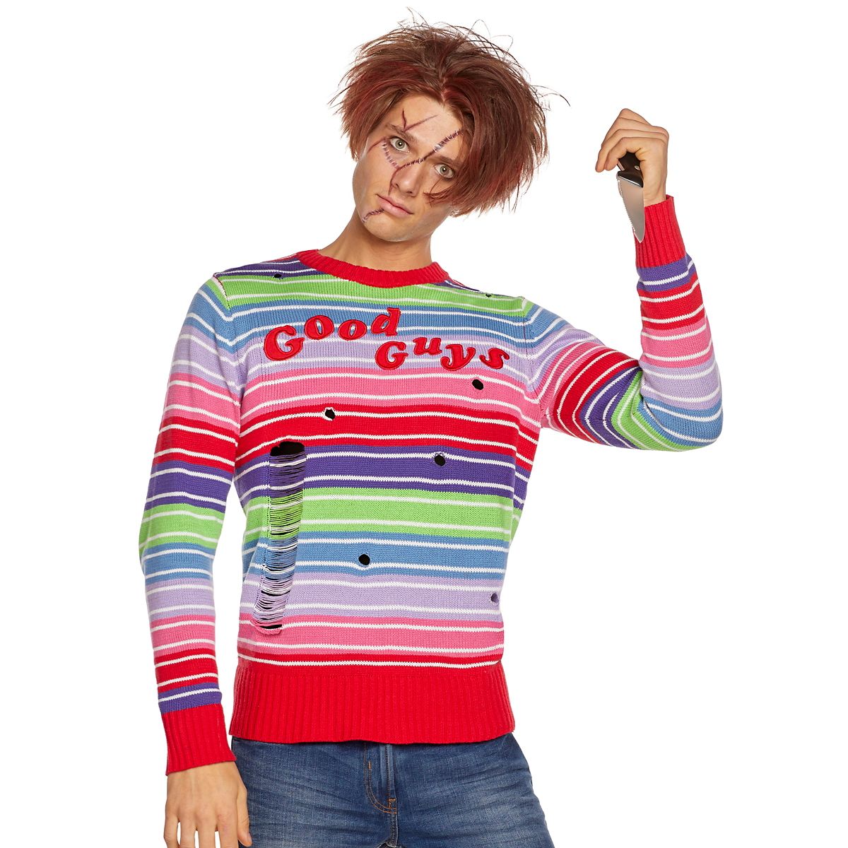 Adult Chucky Costume Kit MULTI-COLOR