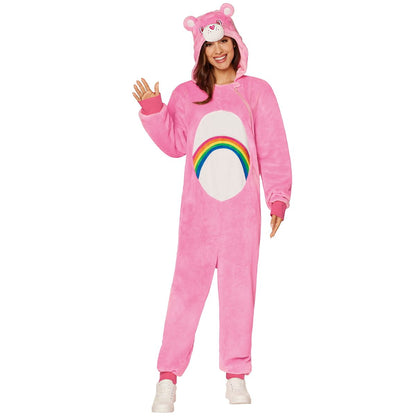 Adult Pink Cheer Bear Jumpsuit - Care Bears PINK