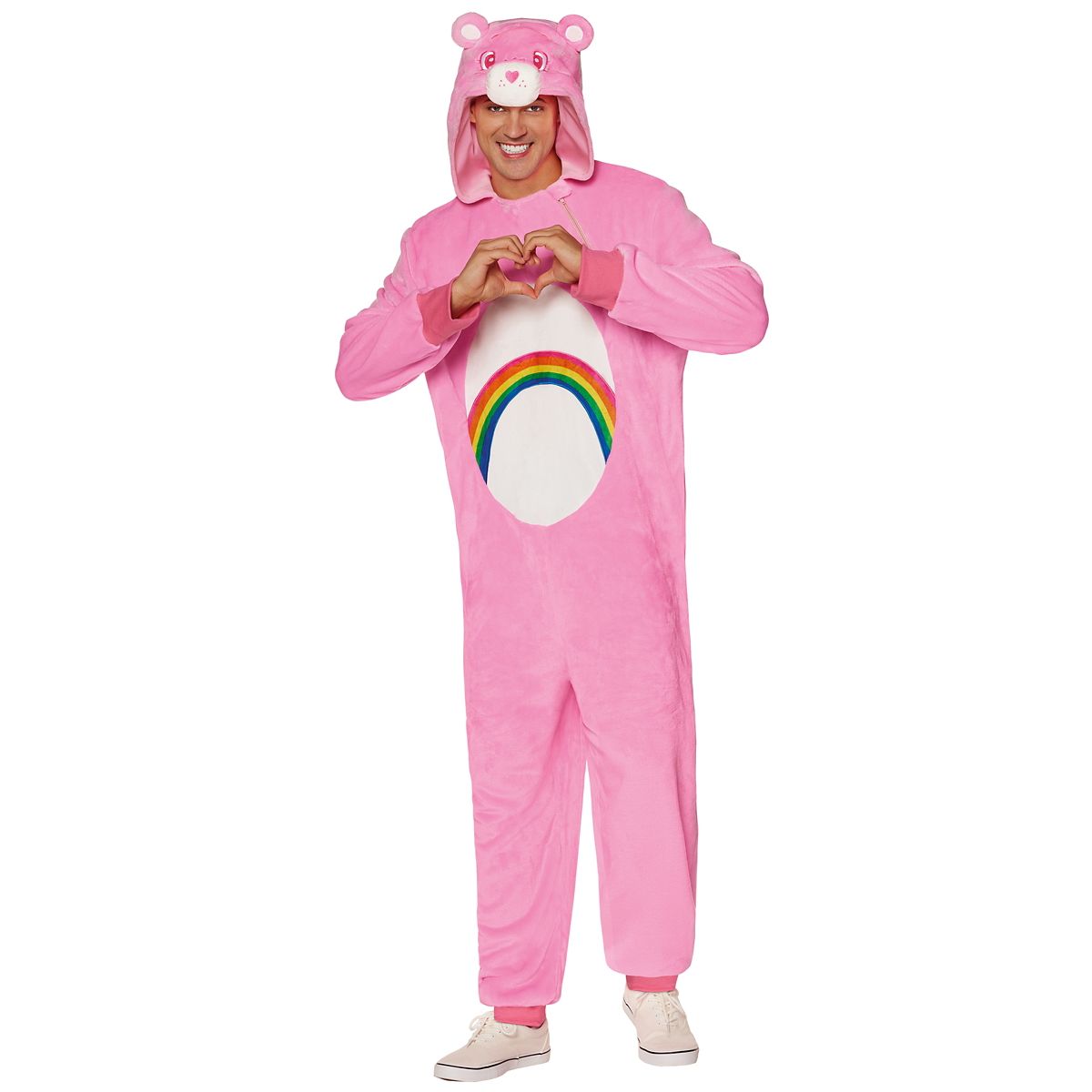 Adult Pink Cheer Bear Jumpsuit - Care Bears PINK