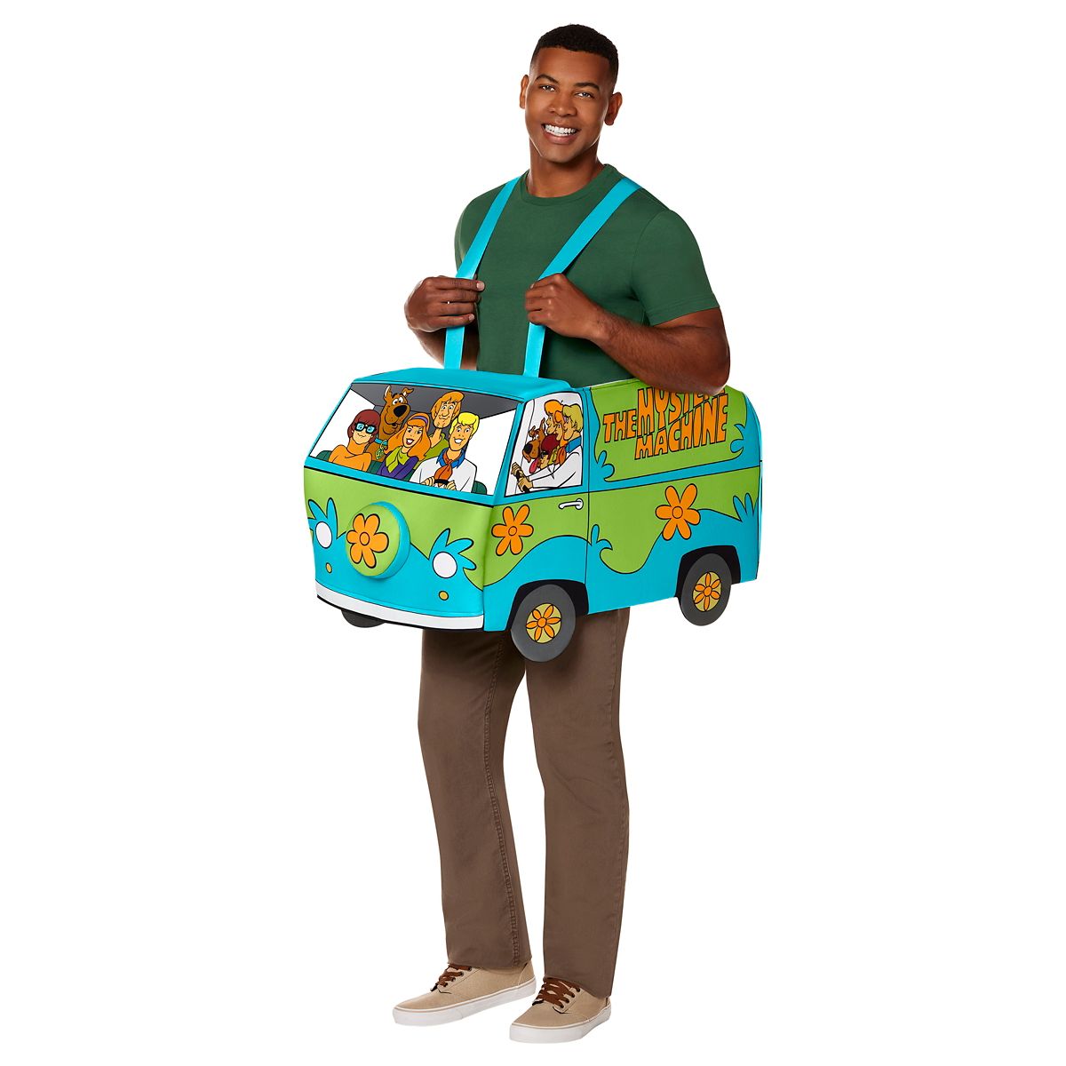 Adult Mystery Machine Ride-Along Costume - Scooby-Doo GREEN - MULTI