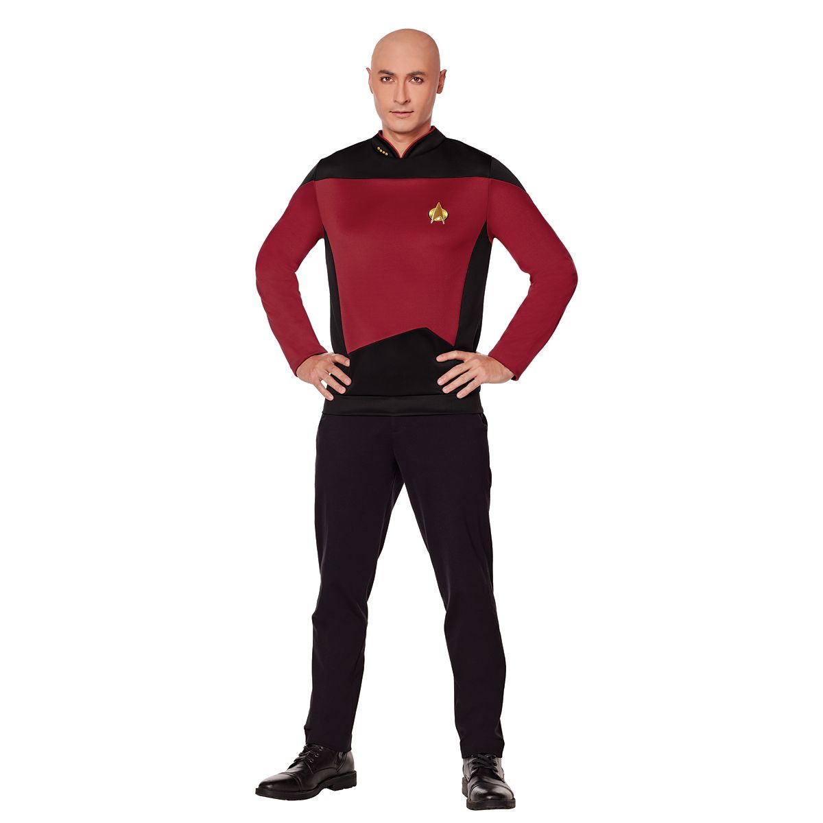Adult Picard Costume - Star Trek: The Next Generation BLACK AND RED