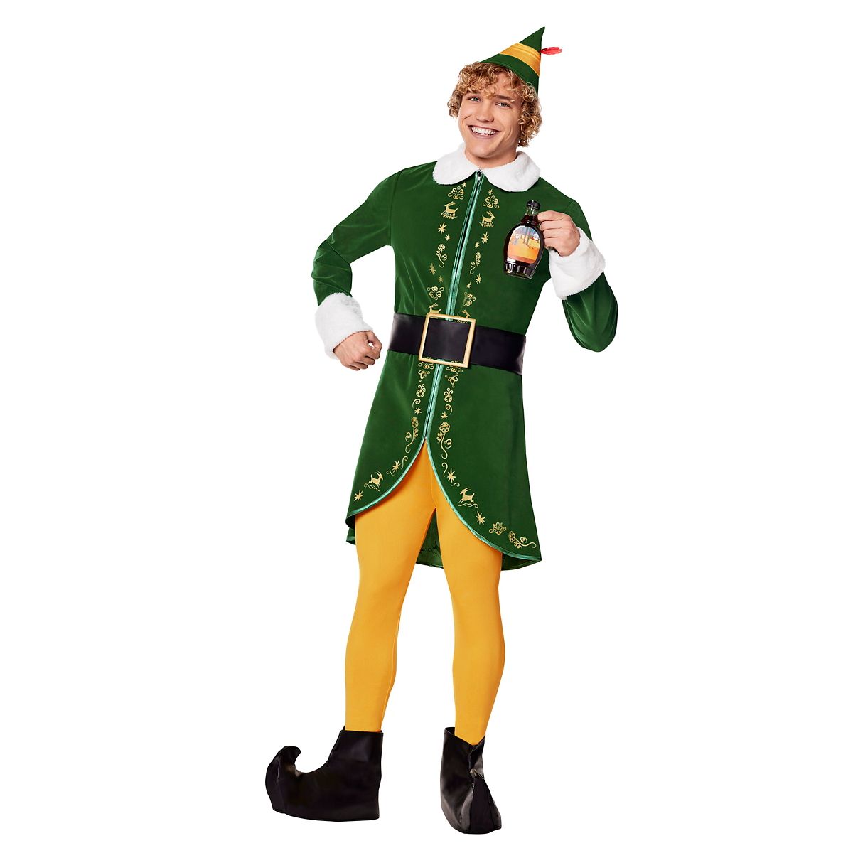 Adult Buddy the Elf Costume - Elf YELLOW/GREEN