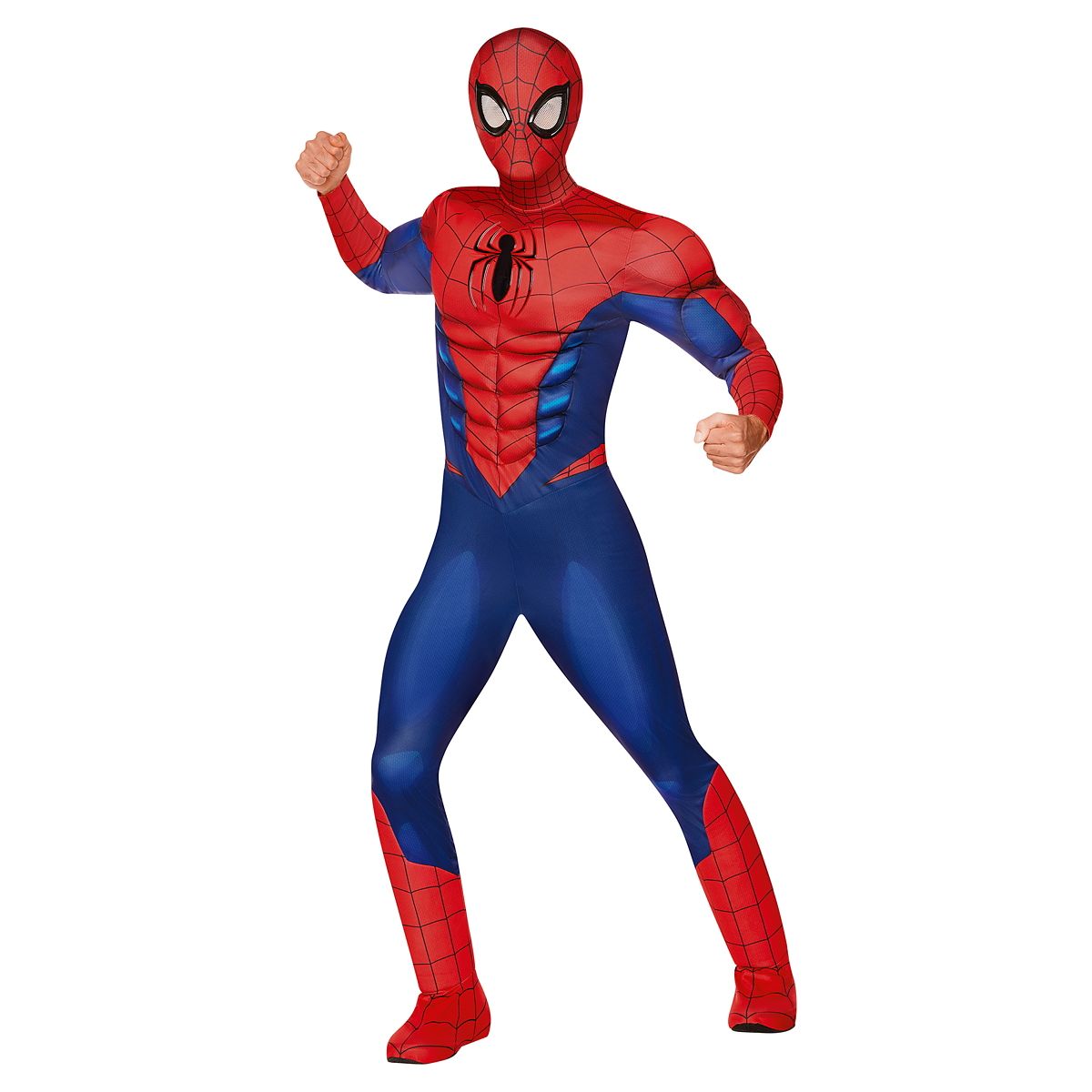 Adult Spider-Man Muscle Suit Costume - Marvel RED / BLUE