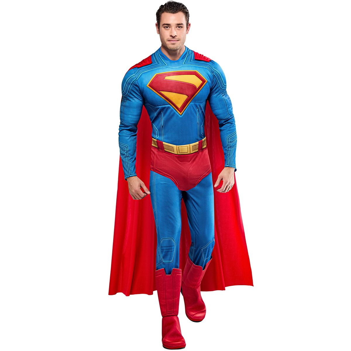 Adult Superman Costume Deluxe RED / BLUE
