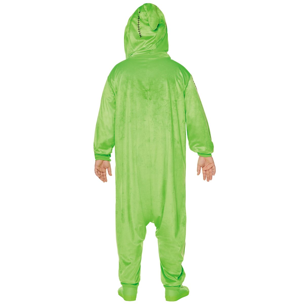 Adult Oogie Boogie Plus Size Jumpsuit Costume - The Nightmare Before Christmas GREEN