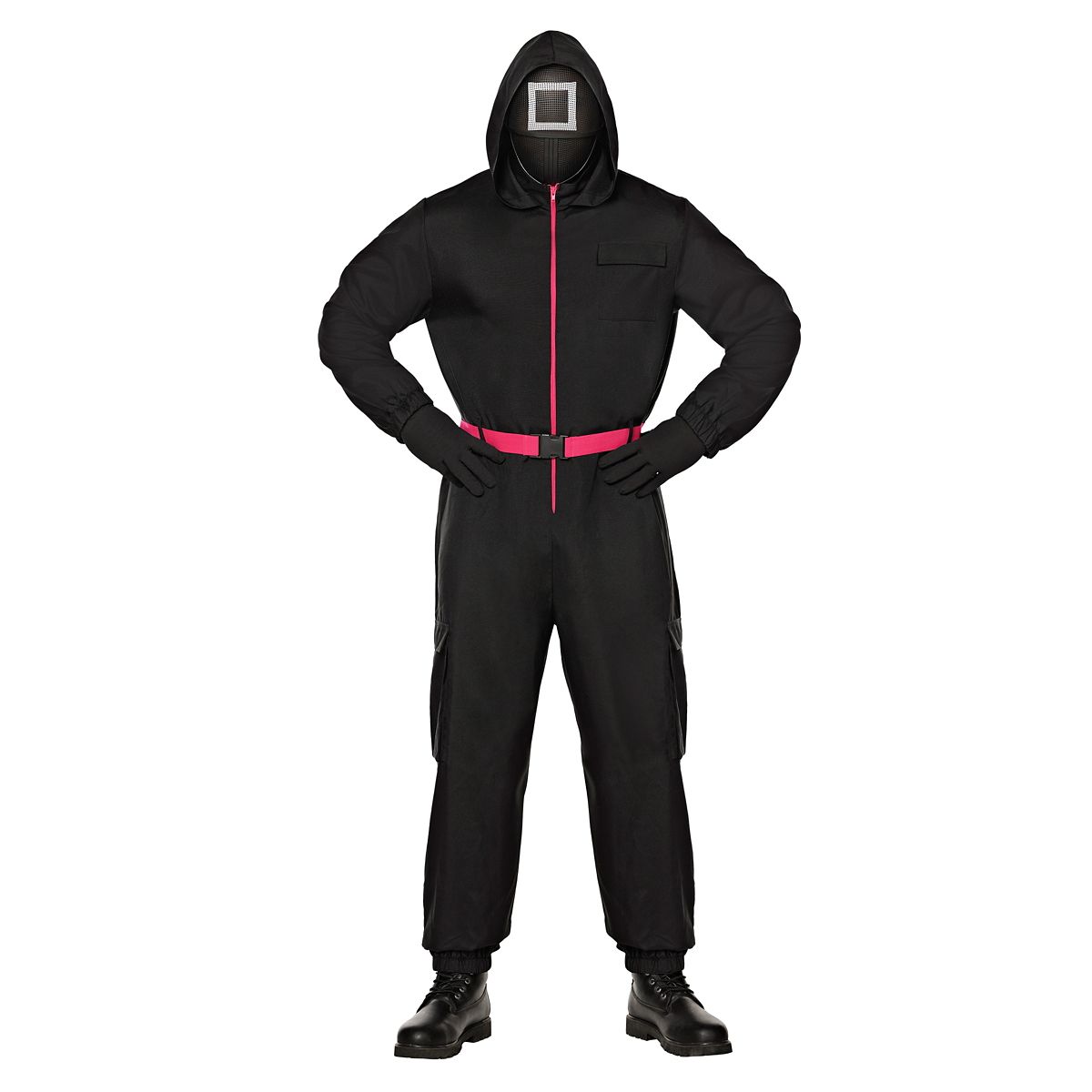 Adult Black Guard Costume -  Squid Game RED