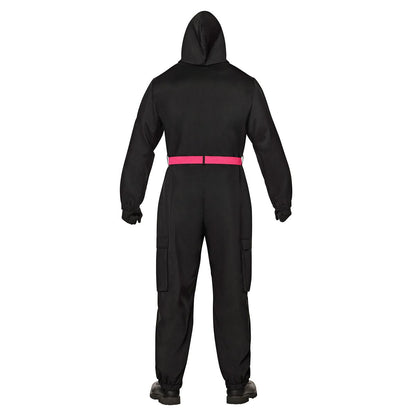 Adult Black Guard Costume -  Squid Game RED