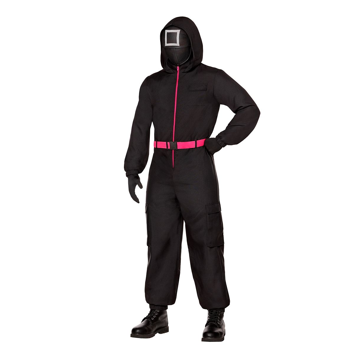 Adult Black Guard Costume -  Squid Game RED