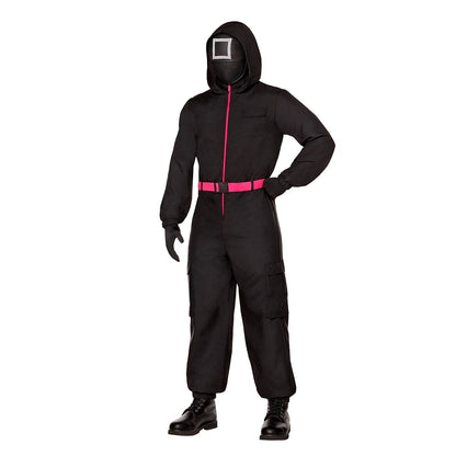 Adult Black Guard Costume -  Squid Game RED