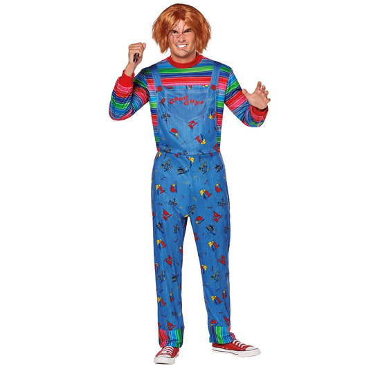 Adult Chucky Costume MULTI-COLOR