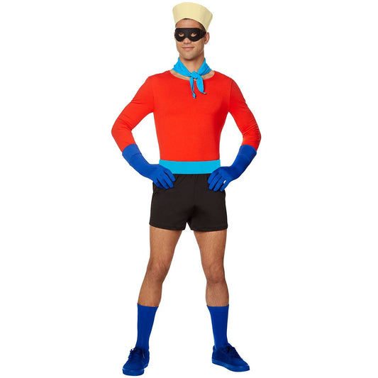 Adult Barnacle Boy Costume - SpongeBob SquarePants BLACK AND RED