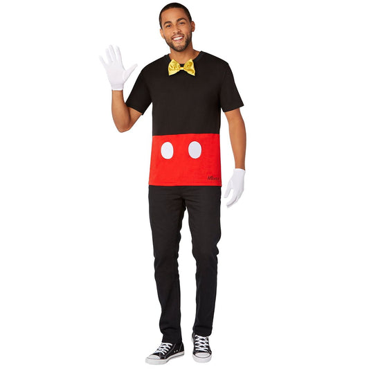 Adult Mickey Mouse T Shirt - Disney BLACK AND RED