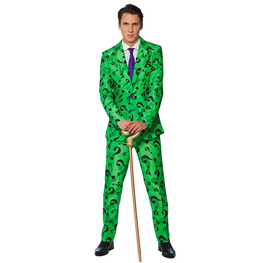 Adult Riddler Costume - DC Comics GREEN