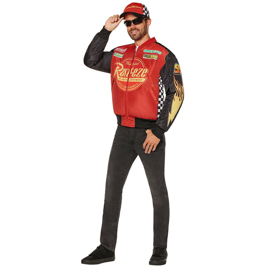 Adult Lightning McQueen Costume - Cars BLACK AND RED