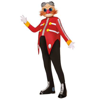 Adult Dr. Eggman Costume - Sonic the Hedgehog RED AND WHITE
