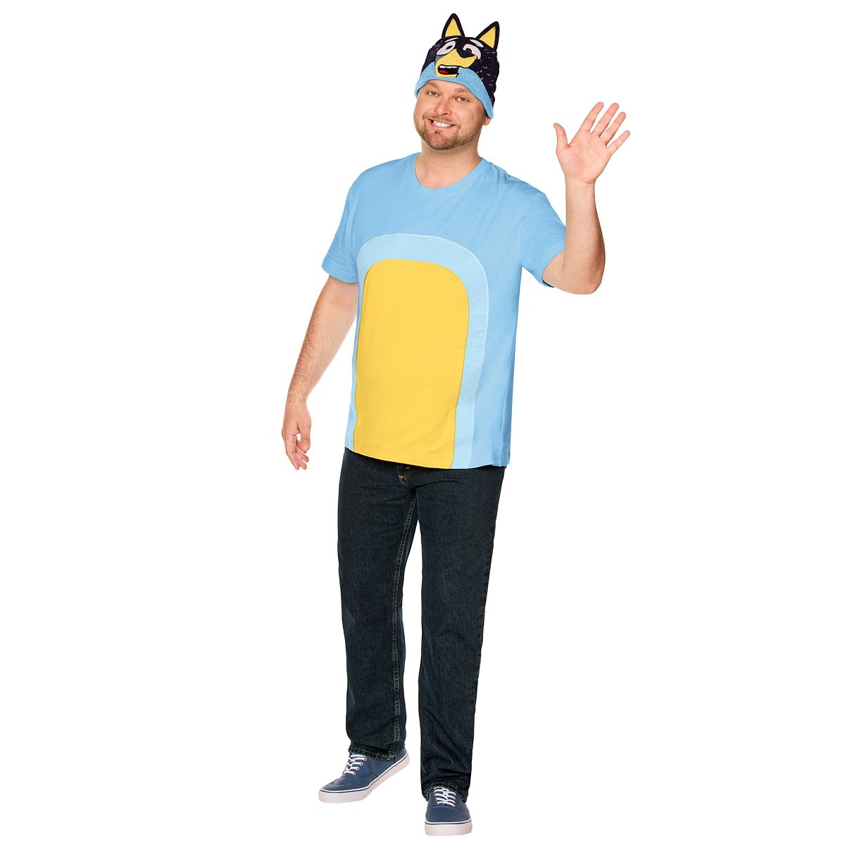 Adult Bandit Plus Size Costume Kit - Bluey BLUE