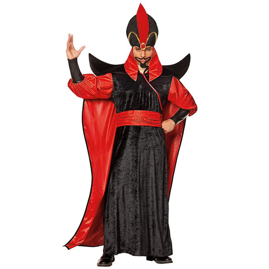 Adult Jafar Aladdin Costume - Disney Villains BLACK AND RED