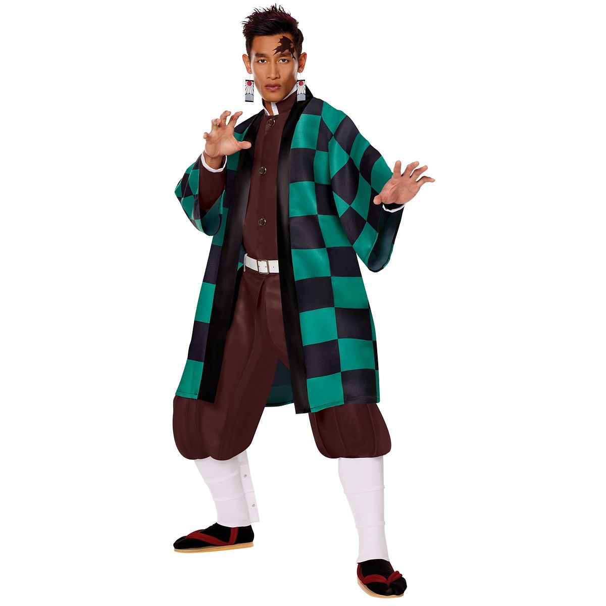 Adult Tanjiro Costume - Demon Slayer MULTI-COLOR