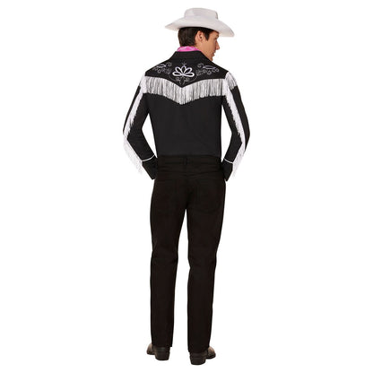 Adult Western Ken Costume - Barbie the Movie BLACK AND PINK