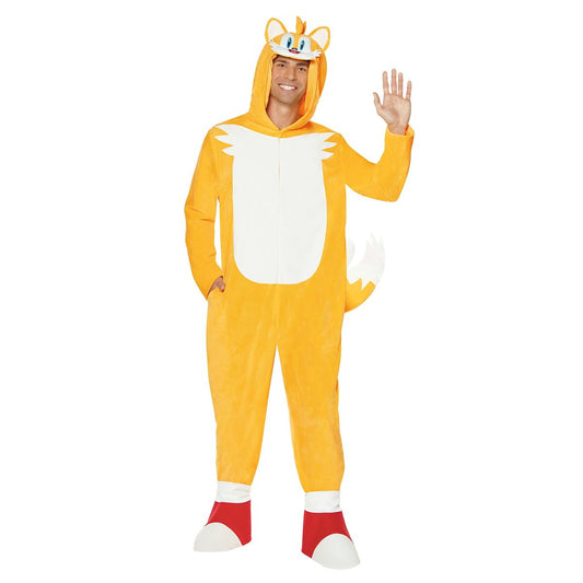 Adult Tails Jumpsuit Costume - Sonic the Hedgehog YELLOW