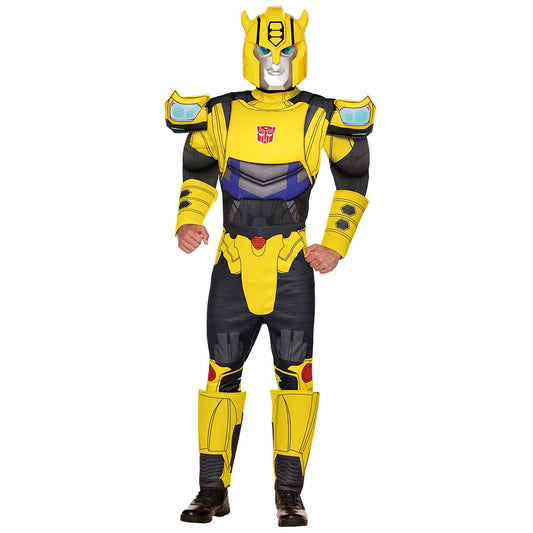 Adult Bumblebee Muscle Suit Costume - Transformers YELLOW