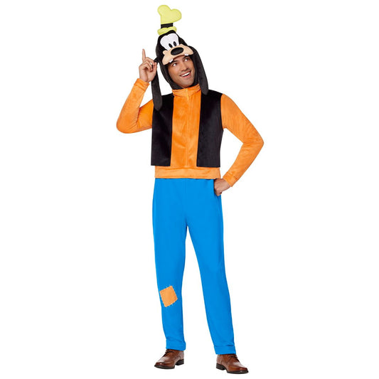 Adult Goofy One Piece Costume - Mickey and Friends MULTI-COLOR