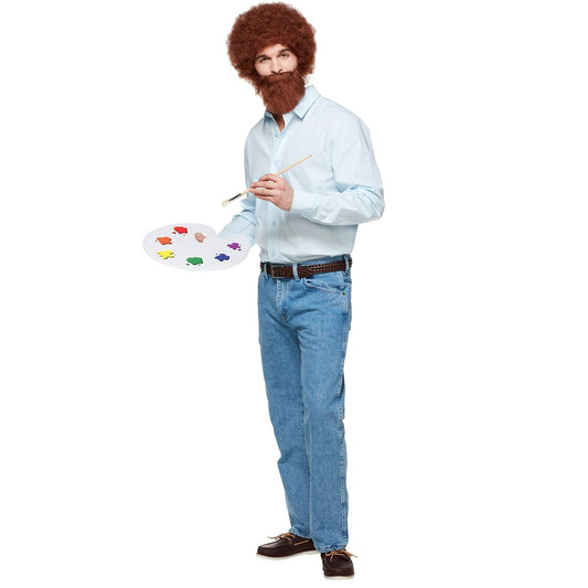 Adult Bob Ross Costume - Firefly BLUE