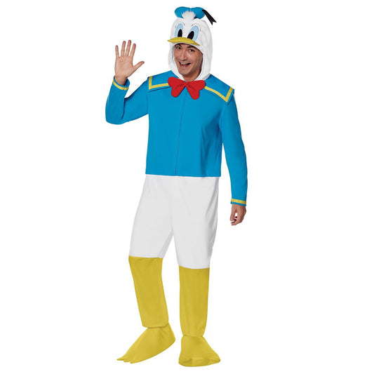 Adult Donald Duck Jumpsuit Costume - Mickey and Friends MULTI-COLOR