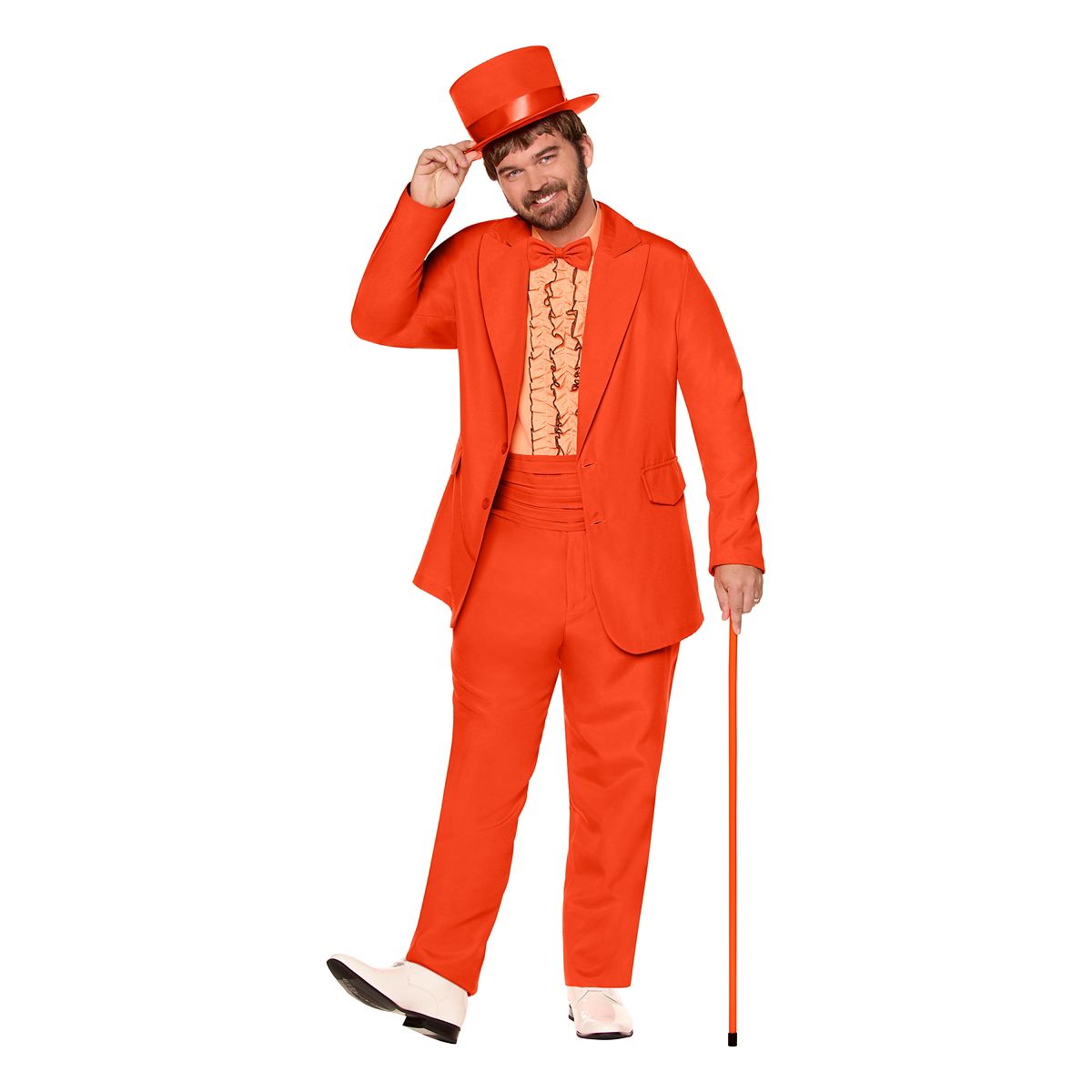 Adult Lloyd Costume - Dumb and Dumber ORANGE
