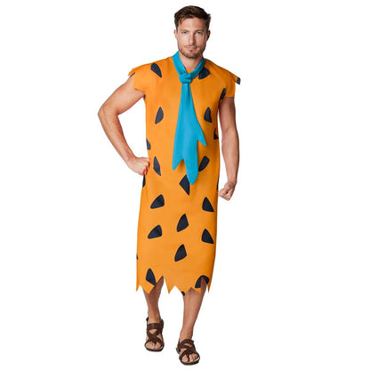 Adult Fred Flintstone Plus Size Costume - The Flintstones ORANGE