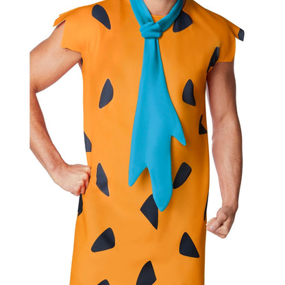 Adult Fred Flintstone Plus Size Costume - The Flintstones ORANGE