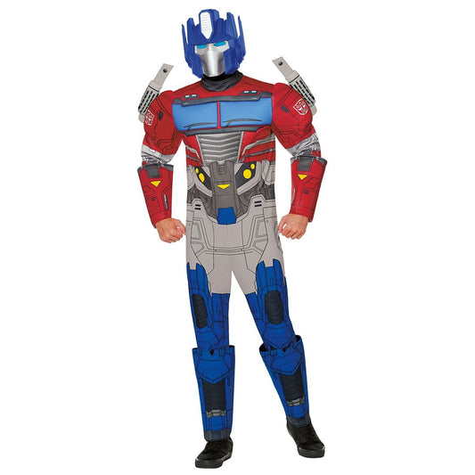 Adult Optimus Prime Muscle Suit Costume - Transformers YELLOW
