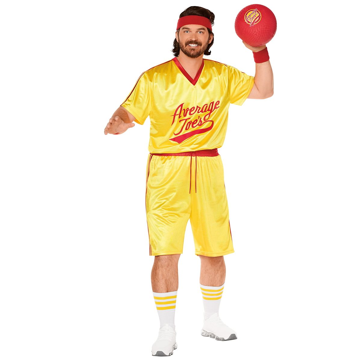 Adult Average Joe's Plus Size Costume - Dodgeball YELLOW