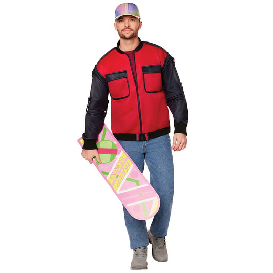 Adult Marty McFly Costume - Back to the Future RED/GREY