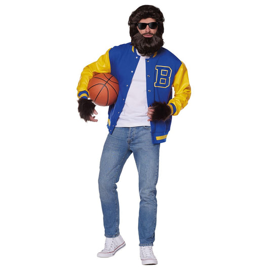 Adult Teen Wolf Costume BLUE/YELLOW