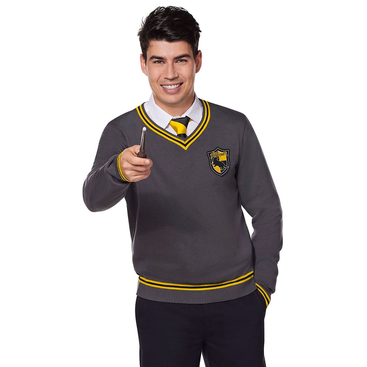 Adult Hufflepuff Sweater - Harry Potter GRAY
