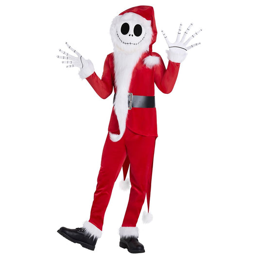 Adult Jack Skellington Santa Costume - The Nightmare Before Christmas RED AND WHITE