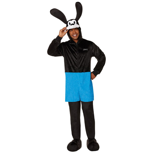 Adult Oswald the Lucky Rabbit Jumpsuit - Disney BLACK AND WHITE