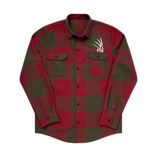 Welcome to the Nightmare Flannel Shirt - A Nightmare on Elm Street BLACK