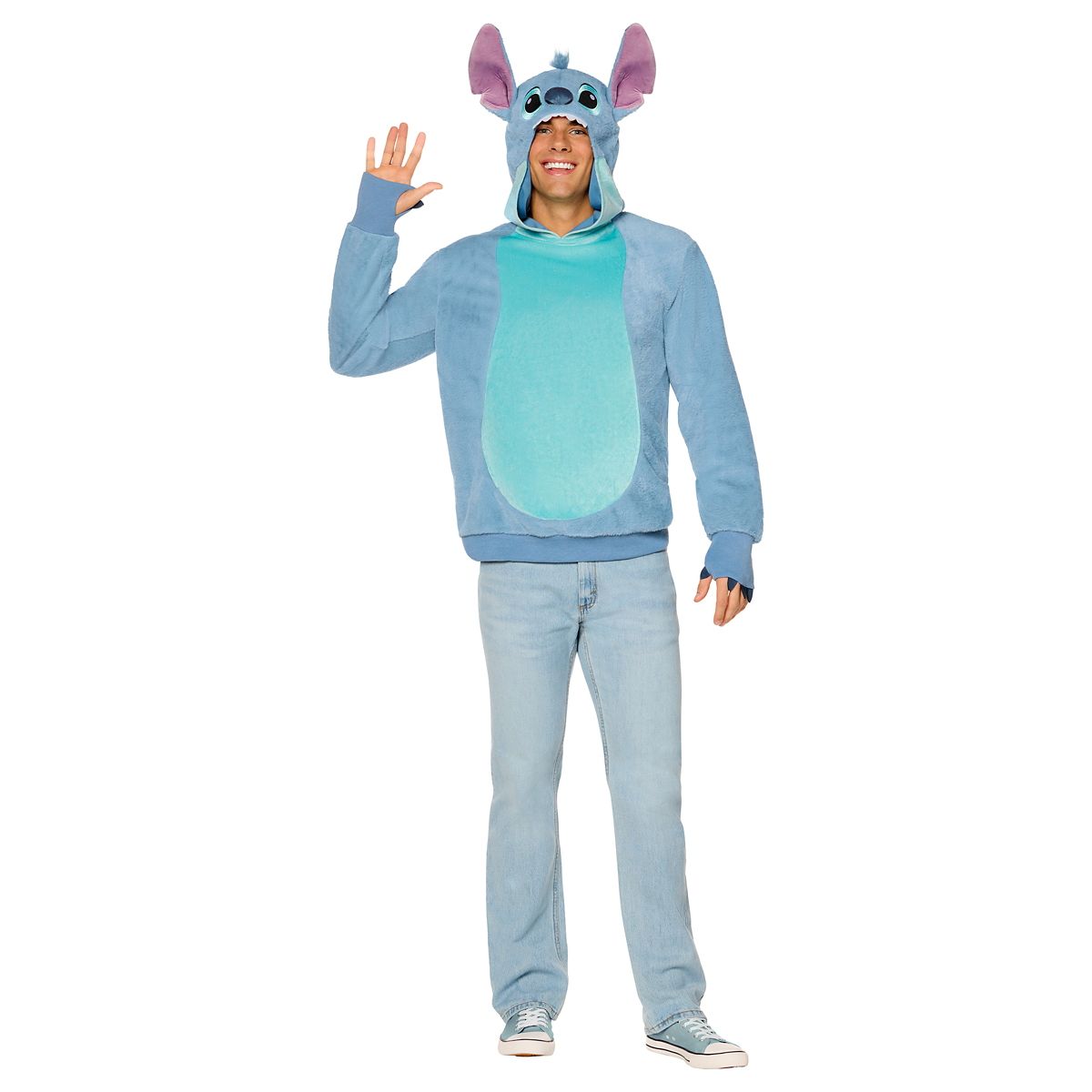 Adult Stitch Hoodie Costume - Lilo & Stitch BLUE