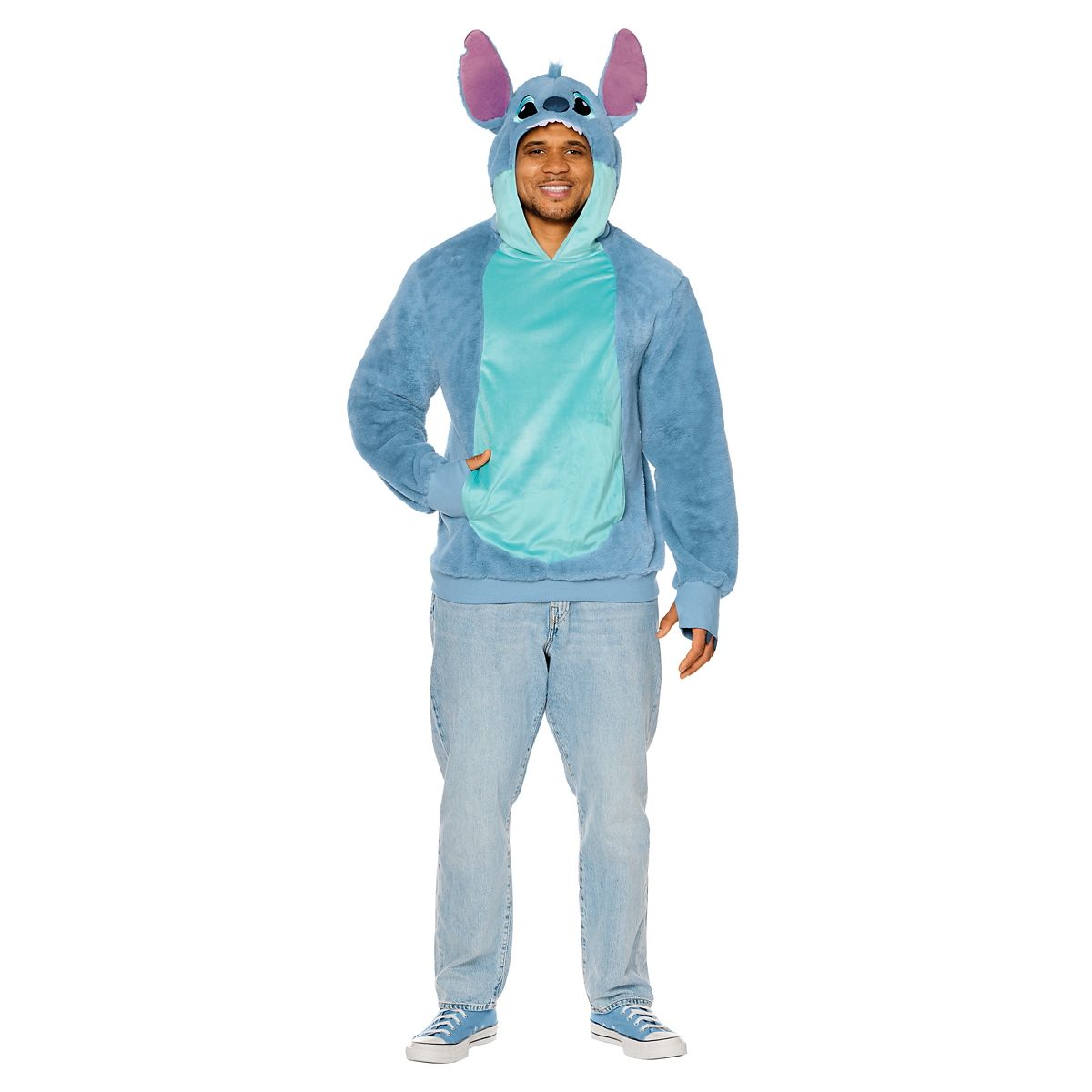 Adult Stitch Hoodie Costume - Lilo & Stitch BLUE