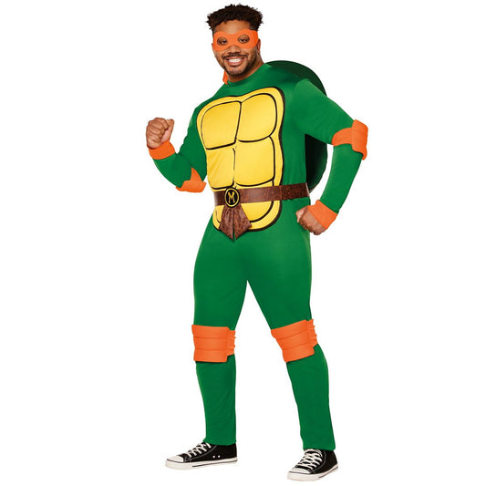Adult Michelangelo Plus Size Costume - Teenage Mutant Ninja Turtles GREEN