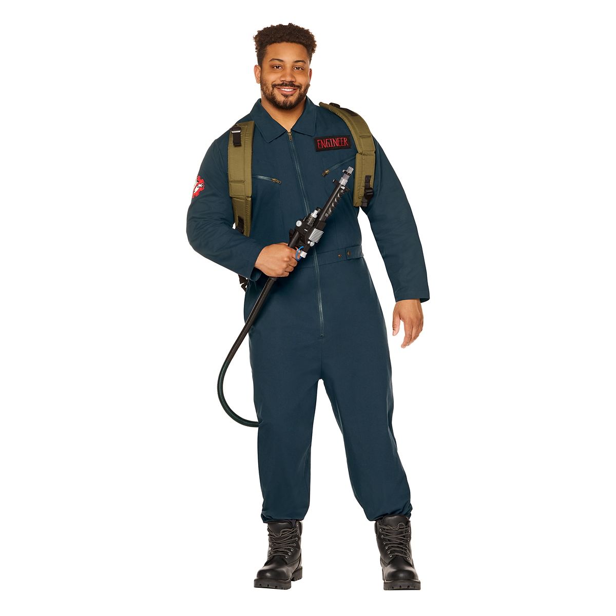 Adult Ghostbusters Engineer Plus Size Jumpsuit Costume BLUE