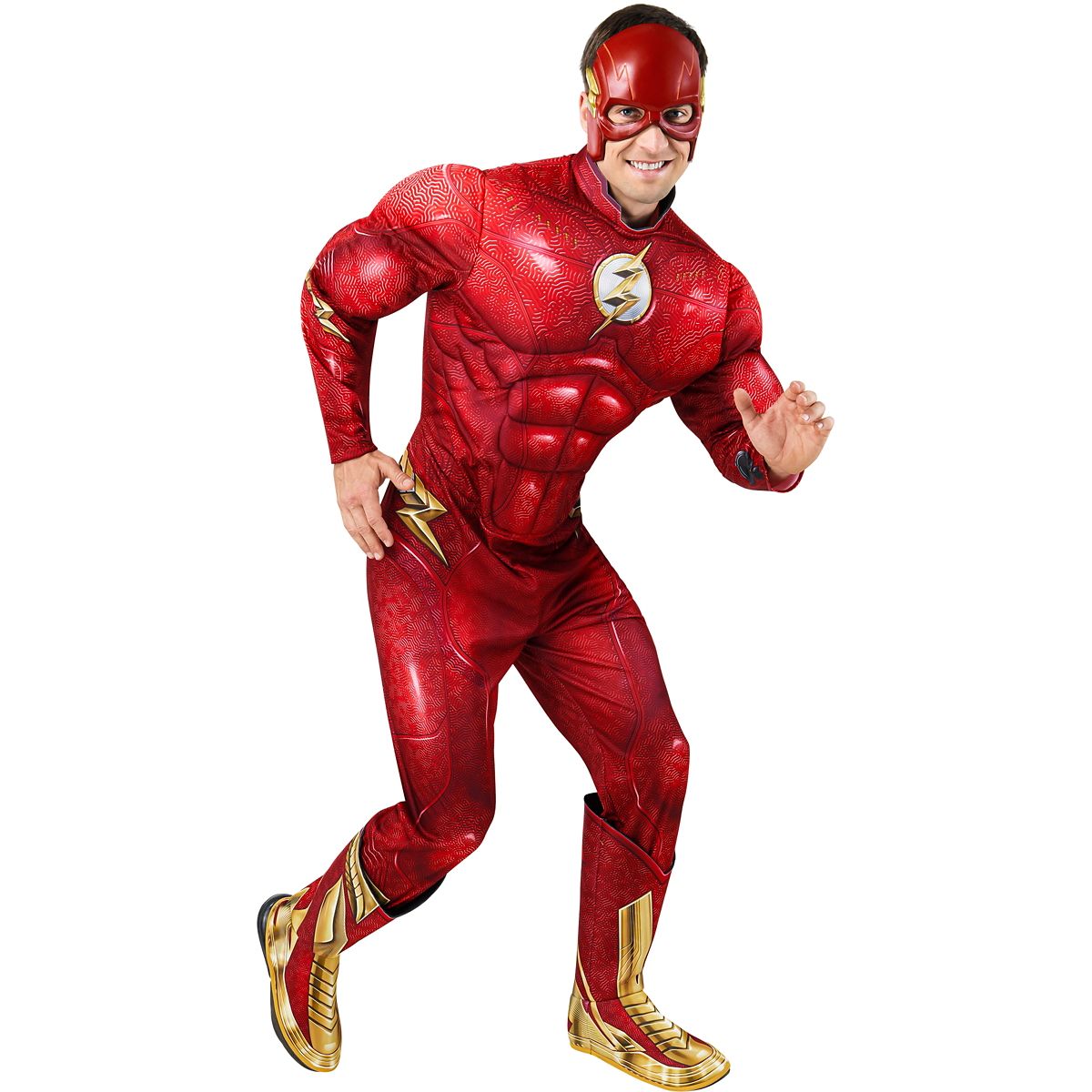 Adult Flash Costume Deluxe RED