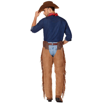 Adult Western Cowboy Chaps LIGHT BROWN